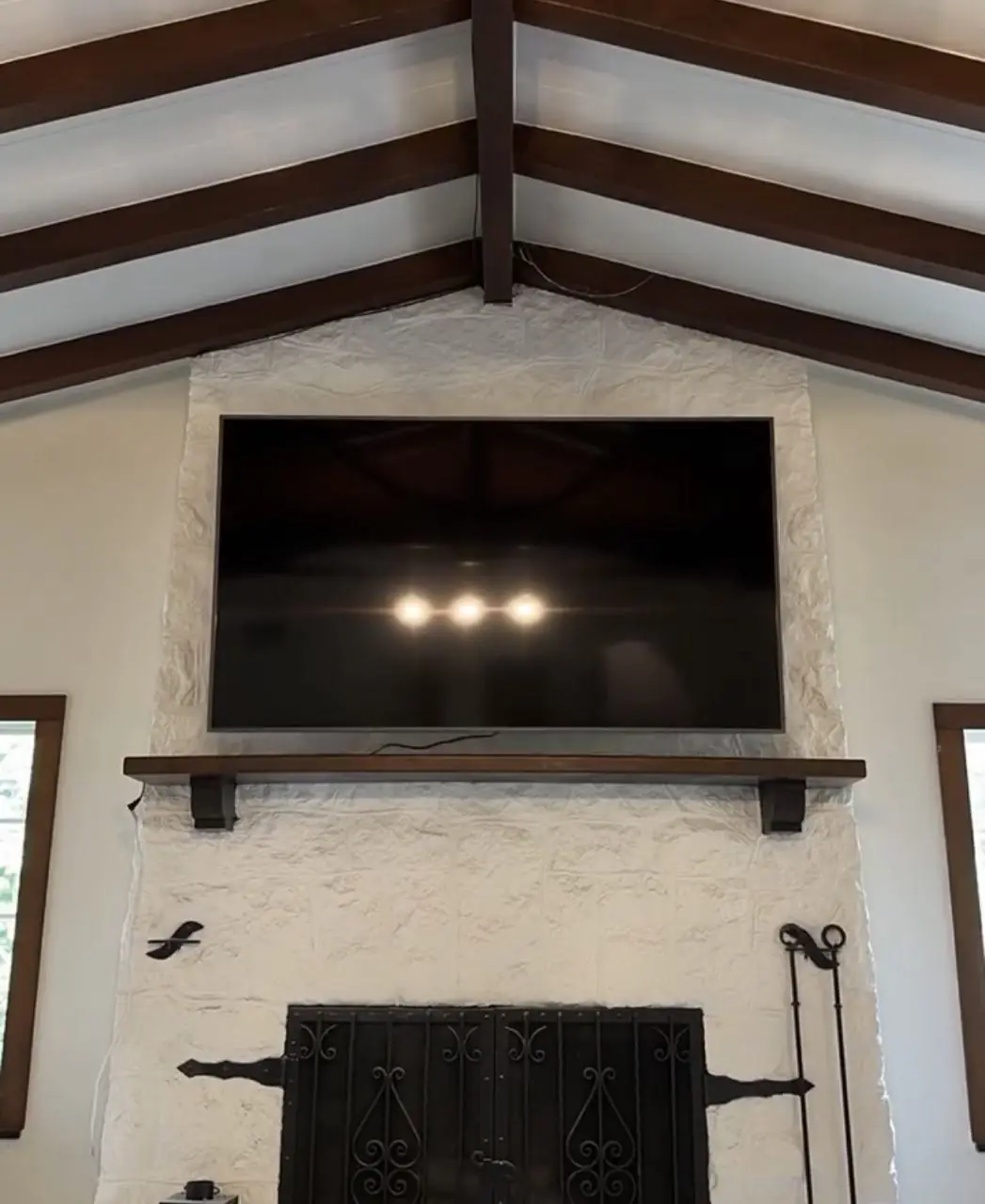 TV mounting Morrisville fireplace